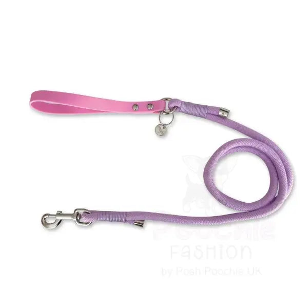 5ft Rope Dog Lead in Pastel Lilac - Piggie - 5