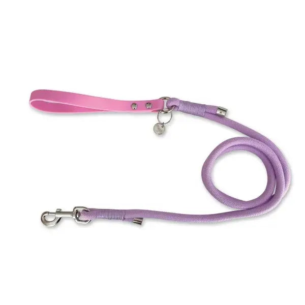 5ft Rope Dog Lead in Pastel Lilac - Piggie - 5
