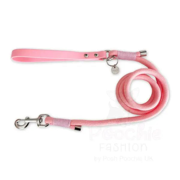 5ft Rope Dog Lead in Pastel Pink - Piggie - 4