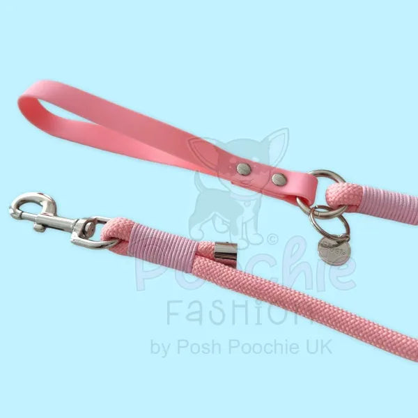 5ft Rope Dog Lead in Pastel Pink Piggie 3