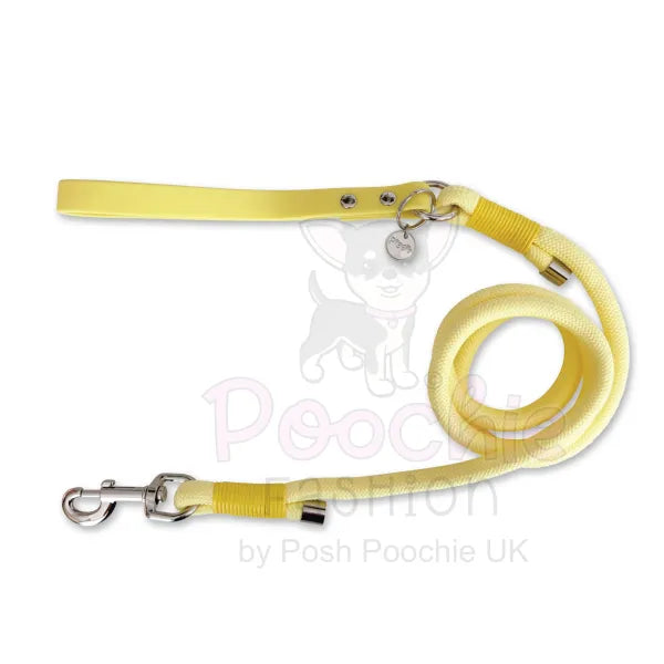 5ft Rope Dog Lead in Pastel Yellow Piggie 5