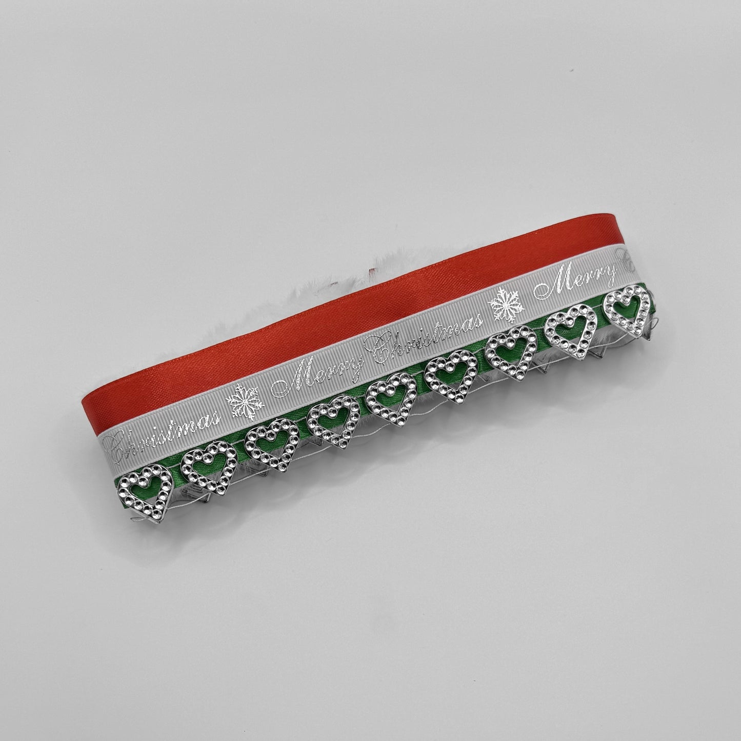 Christmas Hearts Fancy Dress Collar