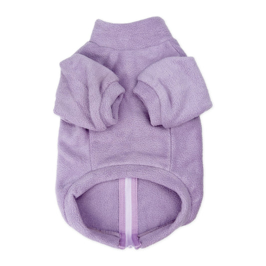 Polar Fleece Dog Zippy Jacket In Lilac