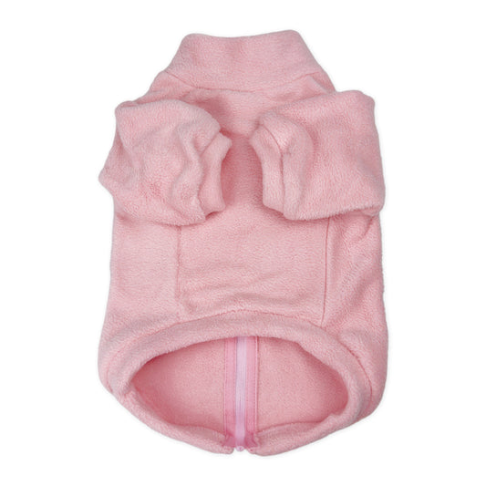 Polar Fleece Dog Zippy Jacket In Pink