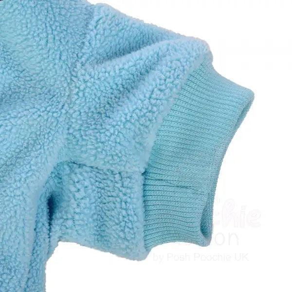 Aqua Blue Micro Fleece Dog Sweatshirt - Rich Paw - 3