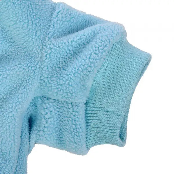 Aqua Blue Micro Fleece Dog Sweatshirt - Rich Paw - 3