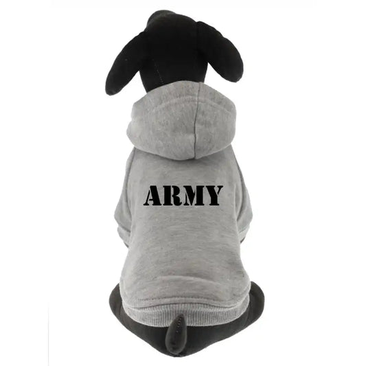 Army Dog Hoodie Sweatshirt - Rich Paw - 2