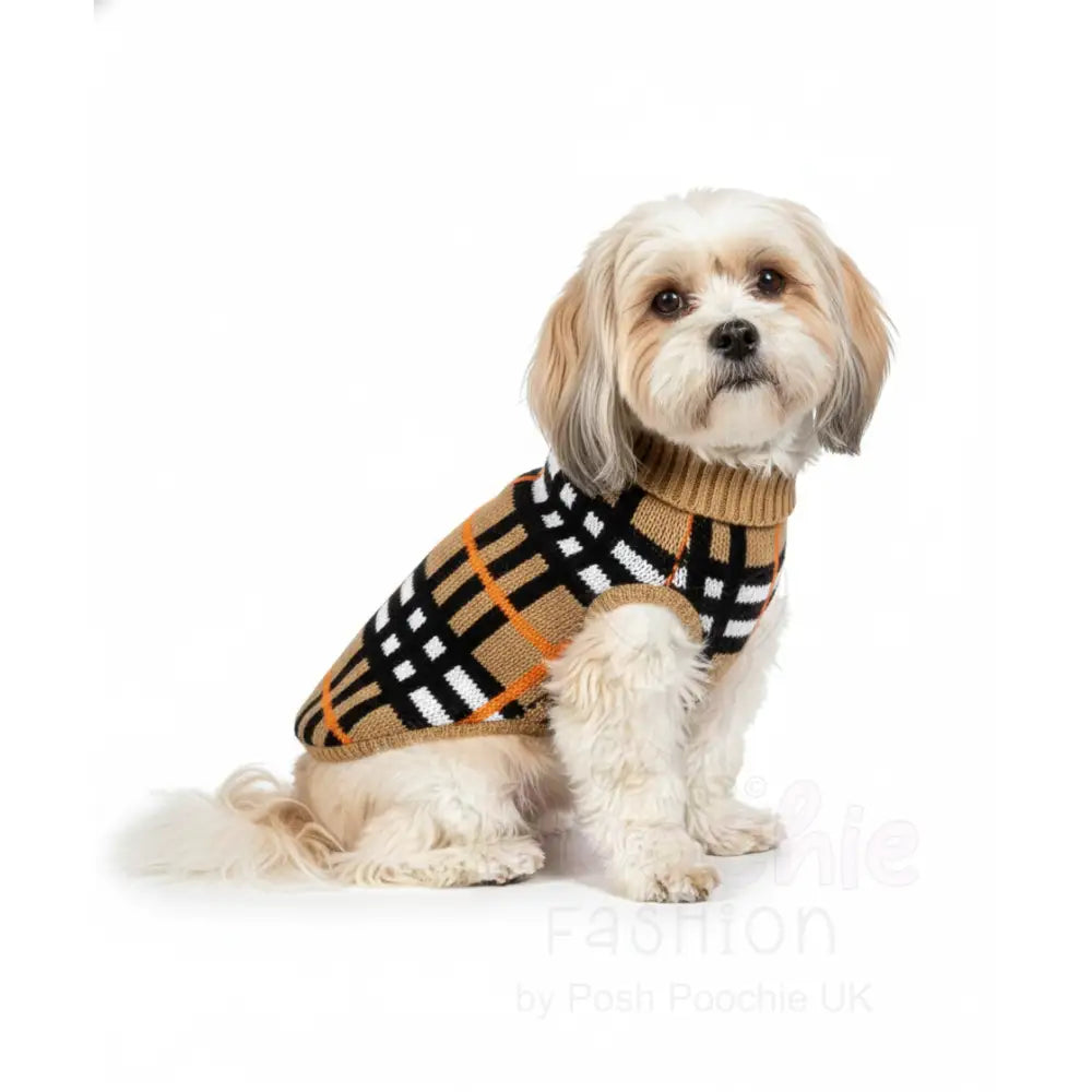 Autumn Tartan Dog Jumper - Posh Pawz - 2