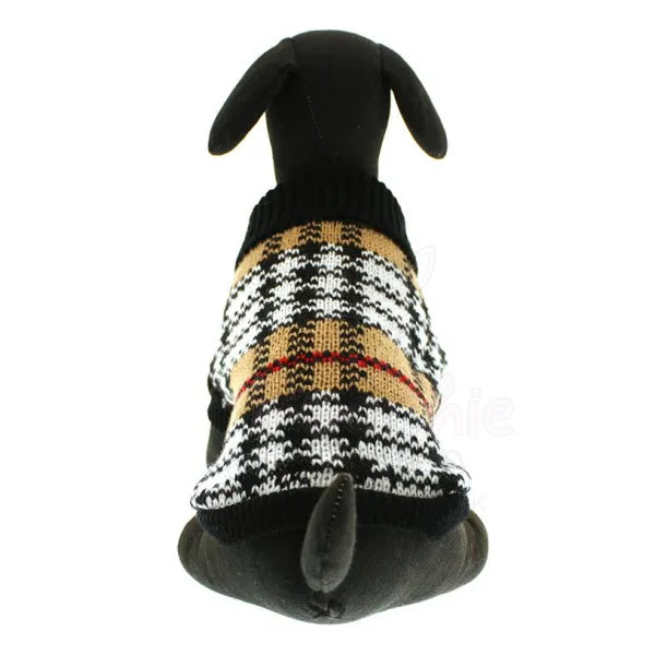Autumn Tartan Dog Jumper - Urban - 5