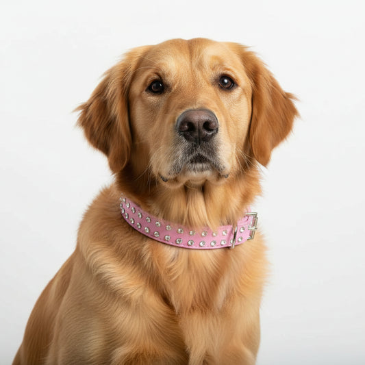 Baby Pink Rhinestone Crystal Dog Collar - Posh Pawz - 1