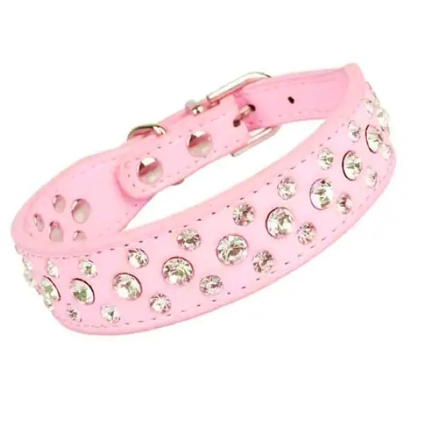 Baby Pink Rhinestone Sprinkles Dog Collar - Posh Pawz - 1