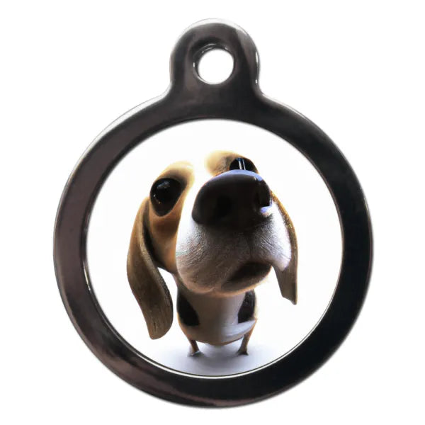 Beagle Fish Eye Lens Dog Id Tag Ps Pet Tags 1