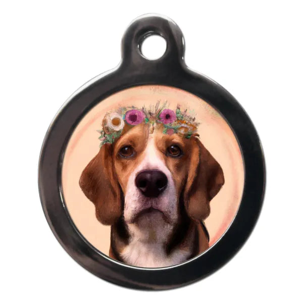 Beagle Hippy Dog Id Tag Ps Pet Tags 1
