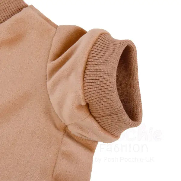 Beige Velour Dog Sweatshirt - Rich Paw - 3