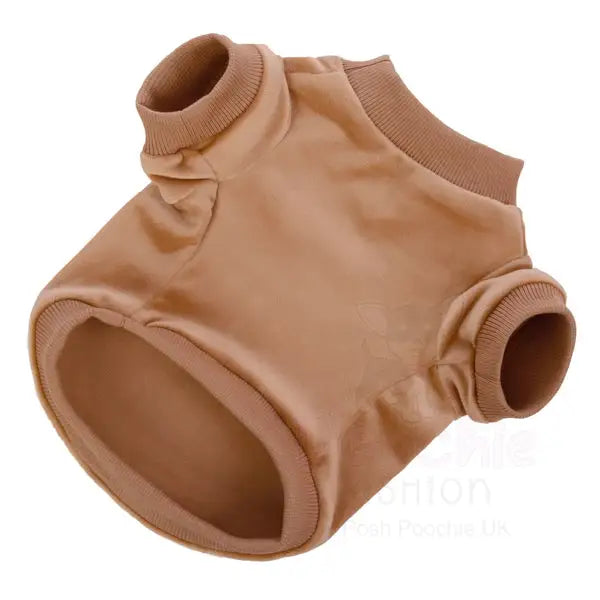 Beige Velour Dog Sweatshirt - Rich Paw - 2