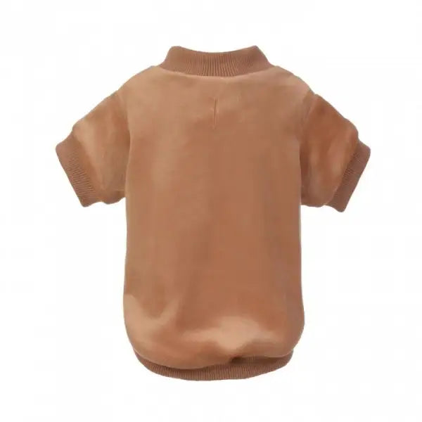 Beige Velour Dog Sweatshirt - Rich Paw - 1