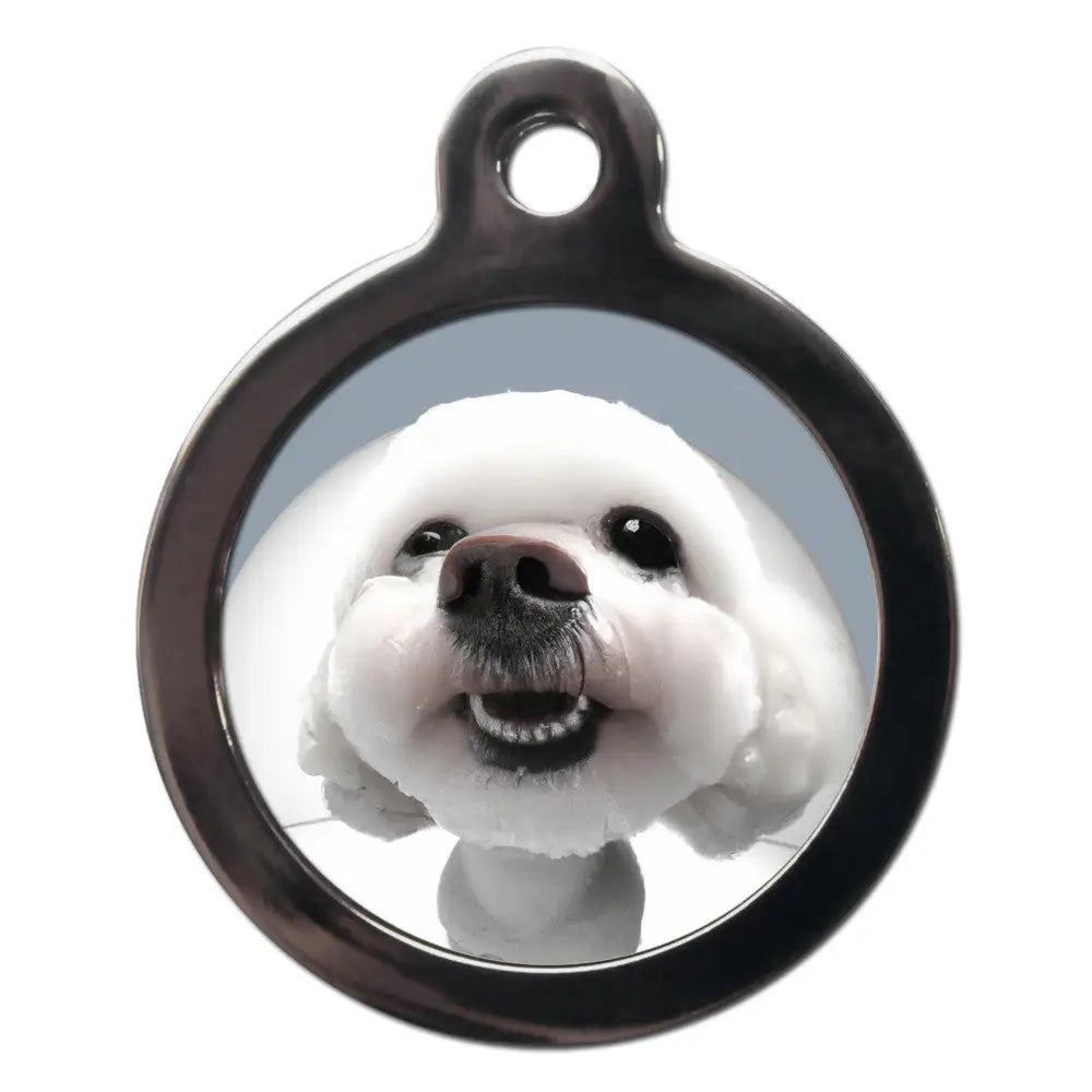 Bichon Frisé Fish Eye Lens Dog Id Tag - Ps Pet Tags - 1