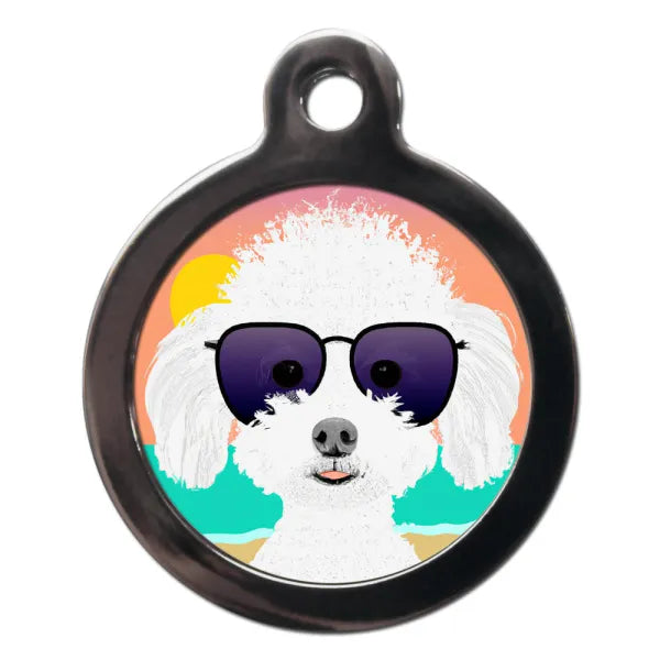 Bichon Frisé Summertime Dog Id Tag Ps Pet Tags 1