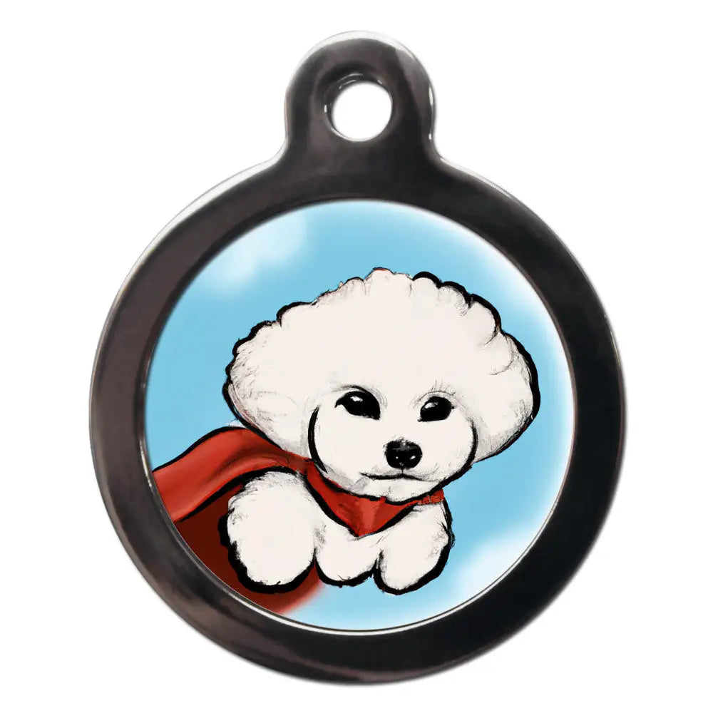 Bichon Frisé Superdog Dog Id Tag - Ps Pet Tags - 1