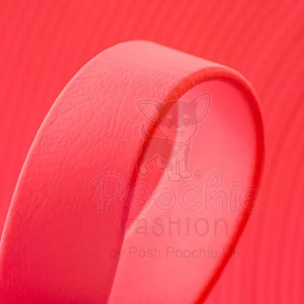 Biothane Dog Collar in Hot Neon Pink - Posh Pawz - 2