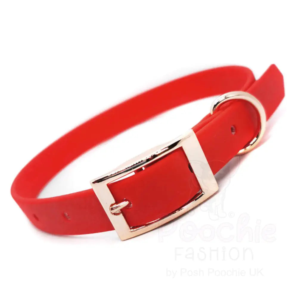 Biothane Dog Collar in Red - Posh Pawz - 3