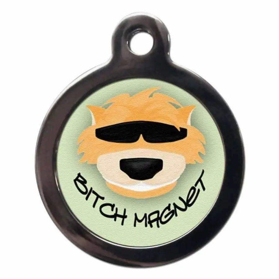 Bitch Magnet Dog Id Tag - Ps Pet Tags - 1