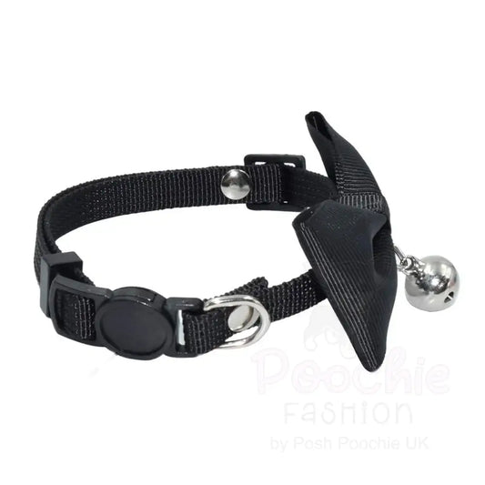 Black Handmade Bow Tie Cat Collar - Posh Catz - 2