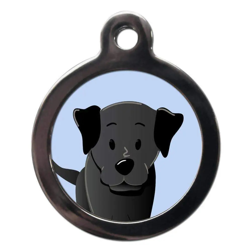 Black Labrador Dog Id Tag - Ps Pet Tags - 1