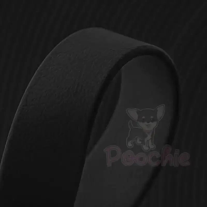 Black Waterproof Personalised Dog Collar with Diamante Letters - Poochie Fashion - 5