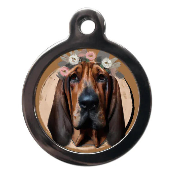 Bloodhound Hippy Dog Id Tag Ps Pet Tags 1