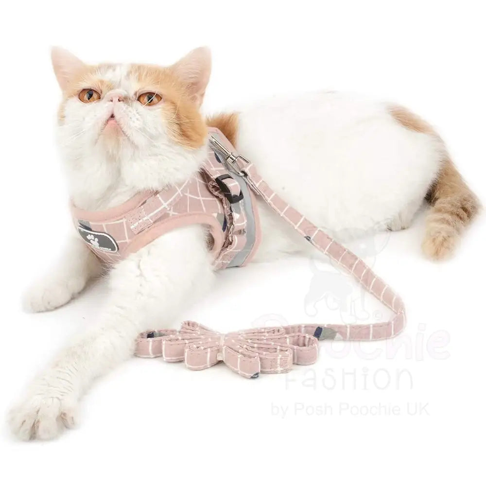 Blush Pink no Pull Vest Dog Harness and Lead Set - Posh Pawz - 7