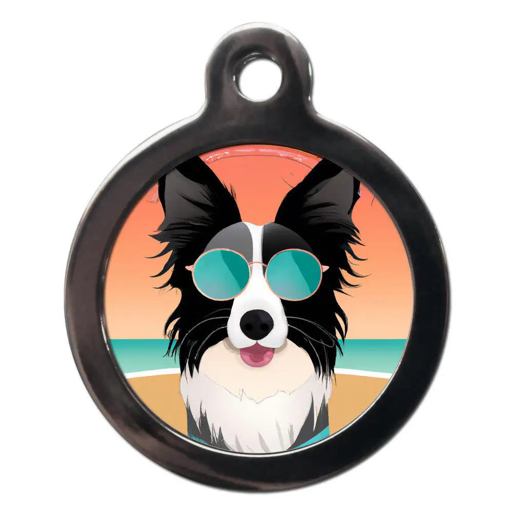 Border Collie Summertime Dog Id Tag - Ps Pet Tags - 1