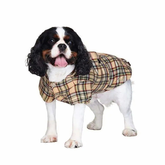 Urban Pup Brown Tartan Designer Dog Coat - Sale - 1