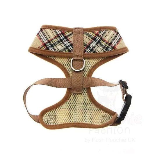 Brown Tartan Dog Harness - Sale - 2