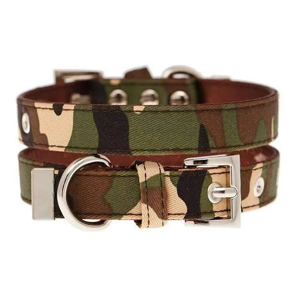 Camouflage Fabric Dog Collar - Urban - 1