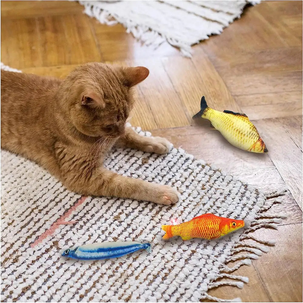Catnip Fish Cat Toys 3 Pack - Posh Catz - 5