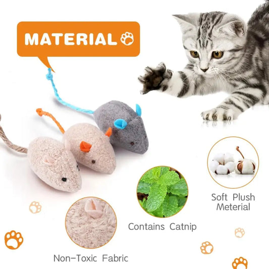 Catnip Mice 3 Pack - Posh Catz - 2