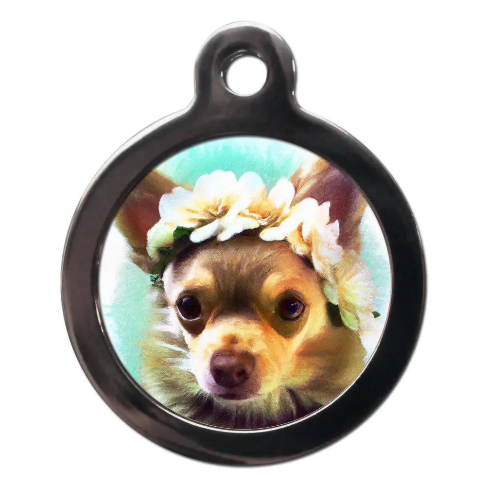 Chihuahua Hippy Dog Id Tag - Ps Pet Tags - 1