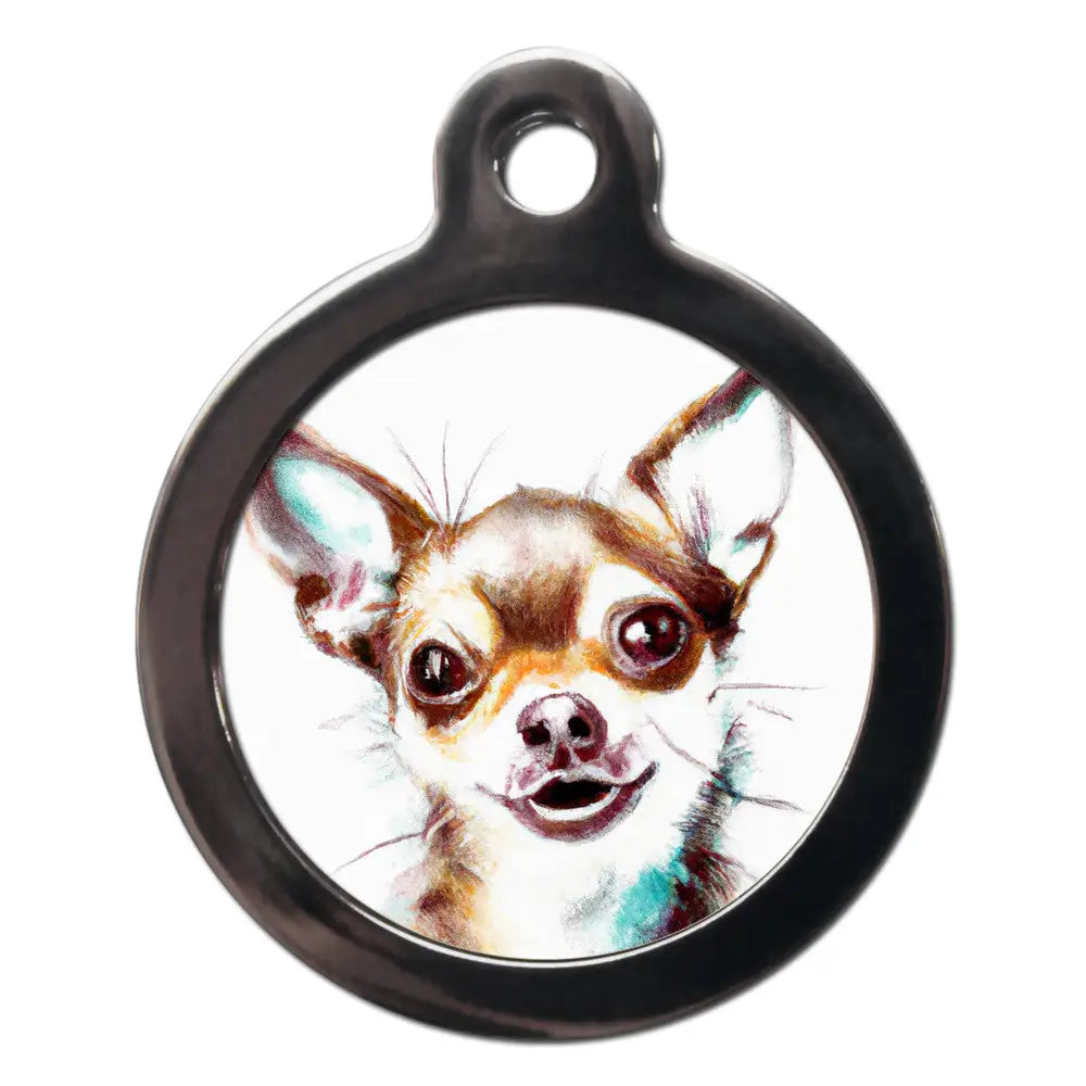 Chihuahua Portrait Dog Id Tag - Ps Pet Tags - 1