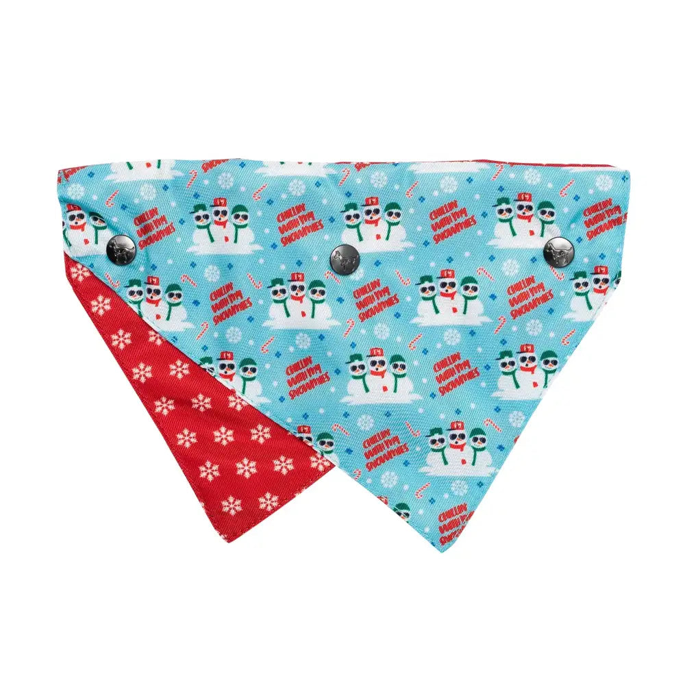 Chillin’ with my Snowmies Christmas Bandana by Fuzzyard - Fuzzyard - 1