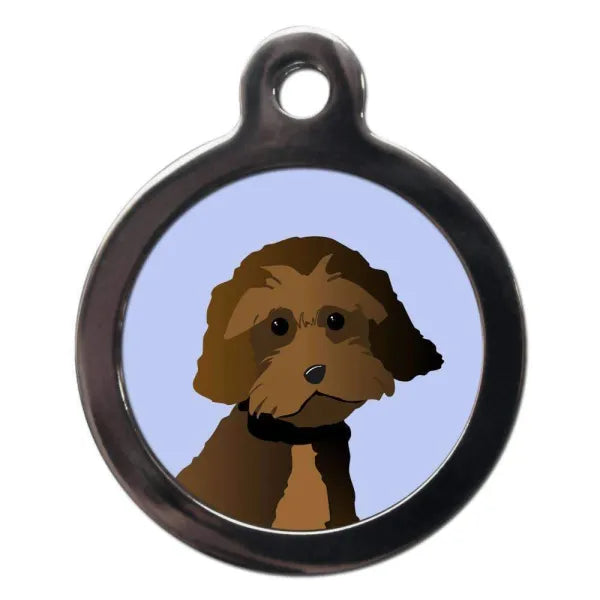 Chocolate Cockapoo Dog Id Tag Ps Pet Tags 1