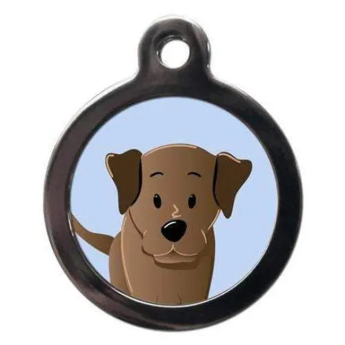 Chocolate Labrador Dog Id Tag Ps Pet Tags 1