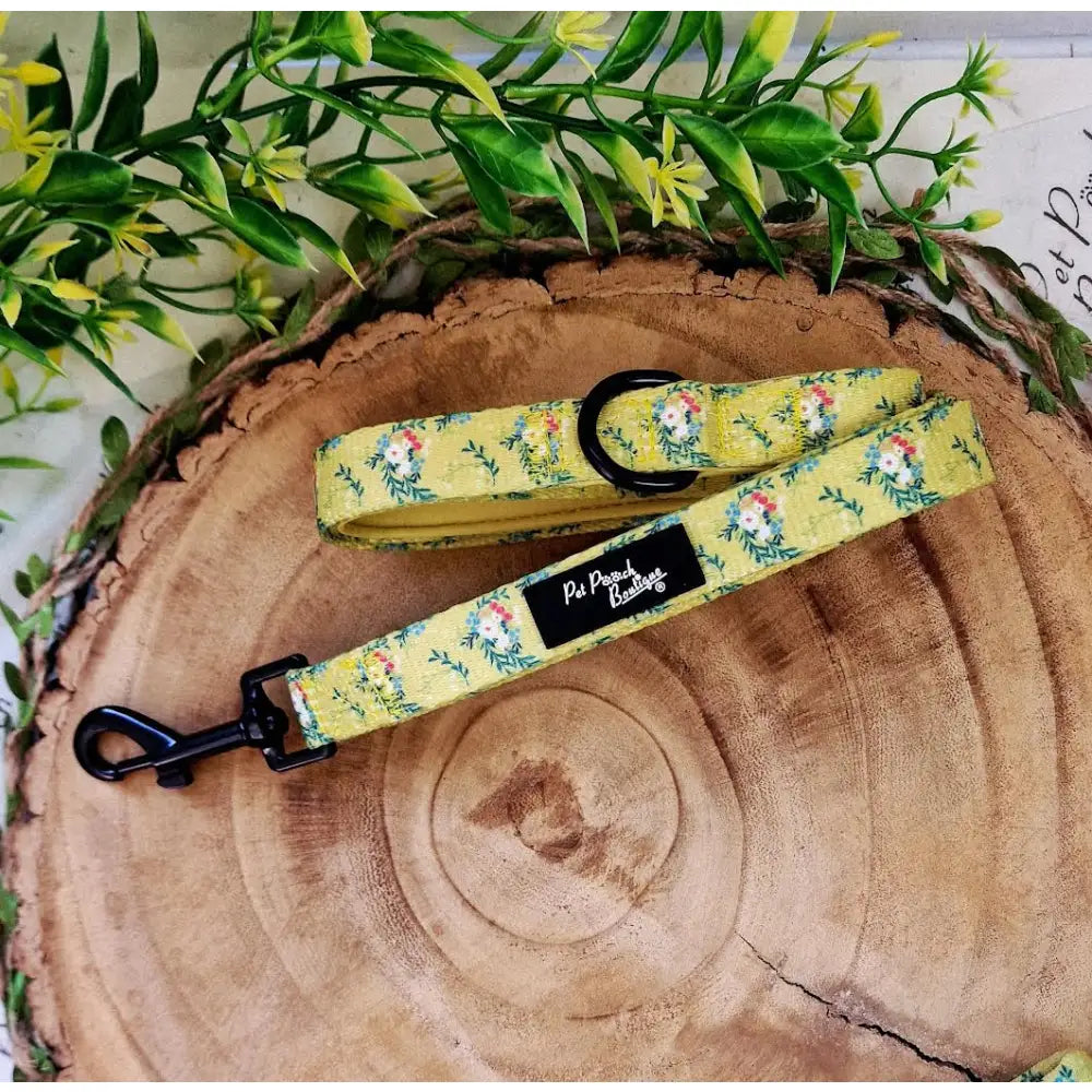 Citrus Meadow Floral Dog Lead - Pet Pooch - 1