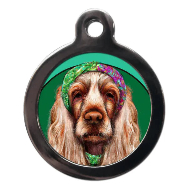 Cocker Spaniel Hippy Dog Id Tag Ps Pet Tags 1