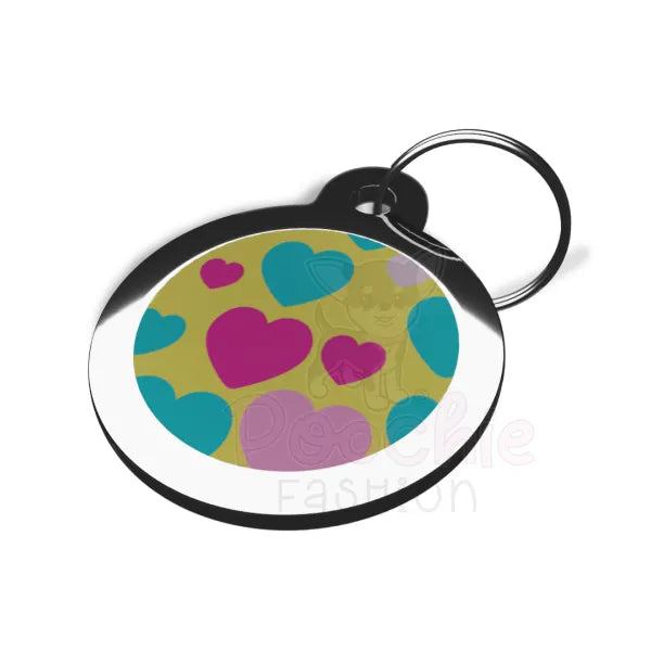 Colour Hearts Pet Id Tag - Ps Pet Tags - 2