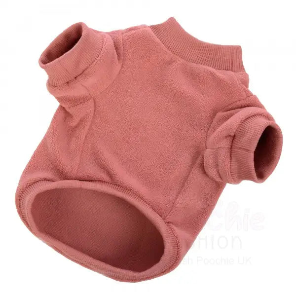 Coral Pink Micro Fleece Dog Sweatshirt - Rich Paw - 2