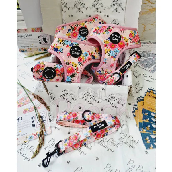 Cottage Floral Dog Harness Pet Pooch 4