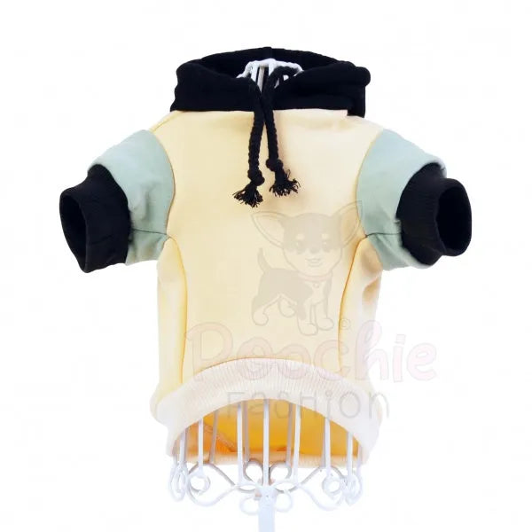 Cream & Sage Green Dog Hoodie - Rich Paw - 2
