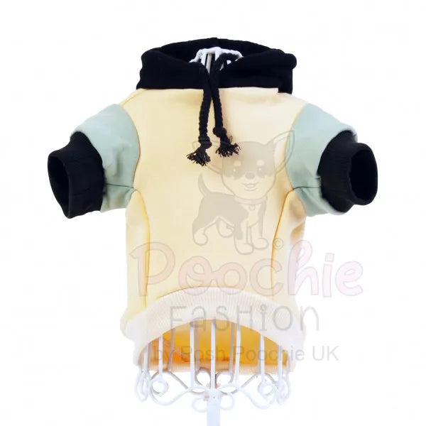 Cream & Sage Green Dog Hoodie - Rich Paw - 2