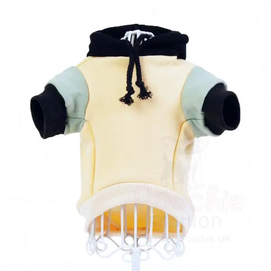 Cream & Sage Green Dog Hoodie - Rich Paw - 2